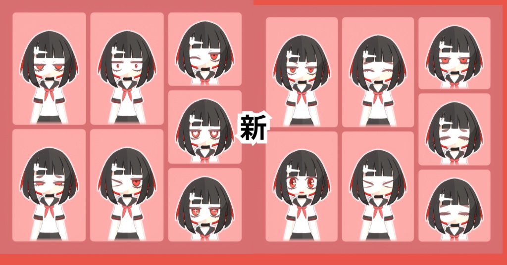 オリジナル3Dモデル Quest対応 Leia【レイア】セーラー服Ver