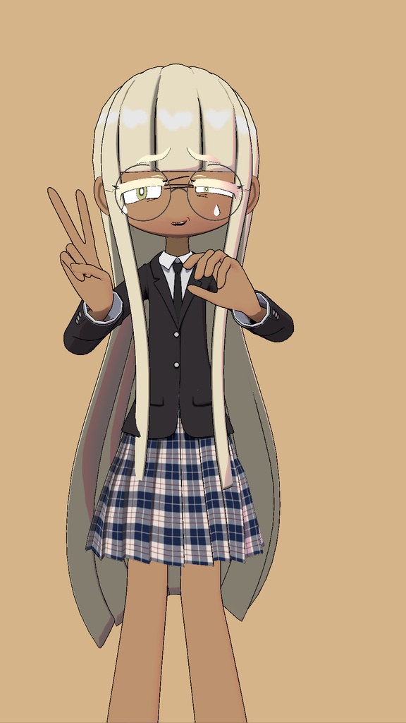 【オリジナル3Dモデル】NONA ノナ vrc vrm