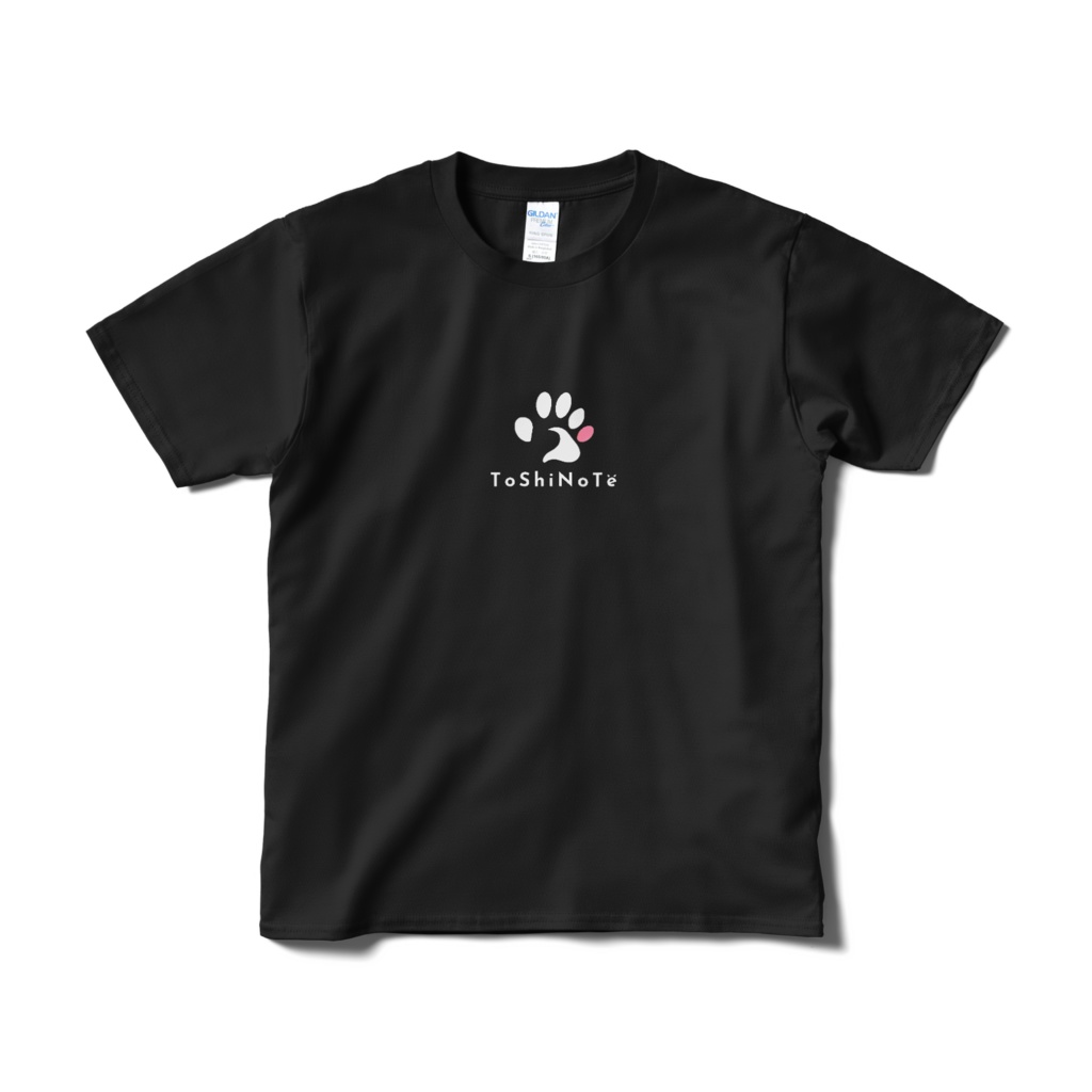 心にトシノテ (短納期)ブラック Tシャツ