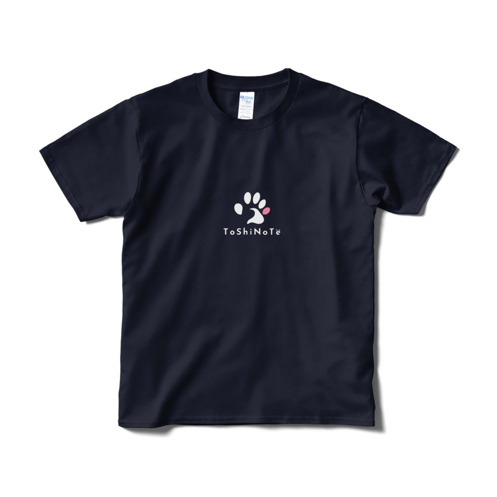 心にトシノテ （短納期）ネイビー　Tシャツ