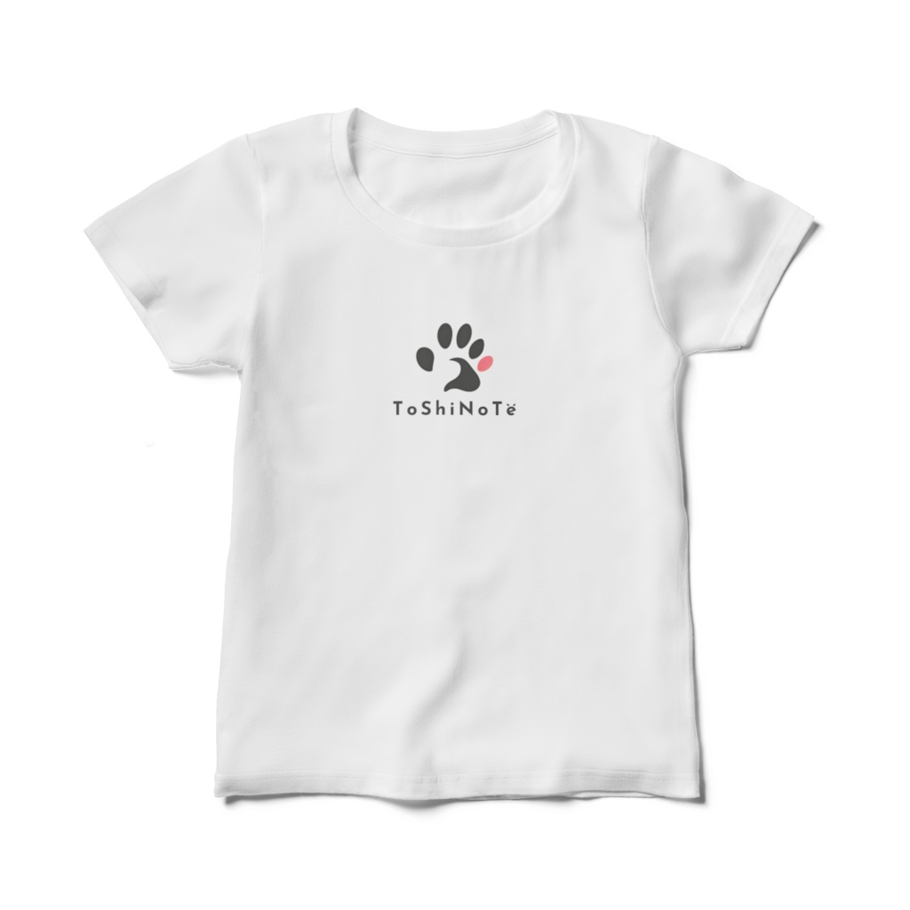 心にトシノテ レディース ホワイト Tシャツ