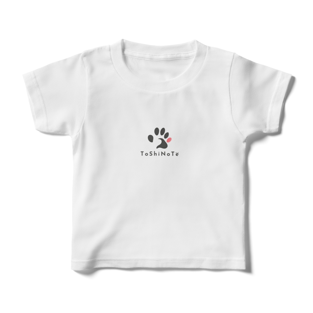 心にトシノテ キッズ ホワイト Tシャツ