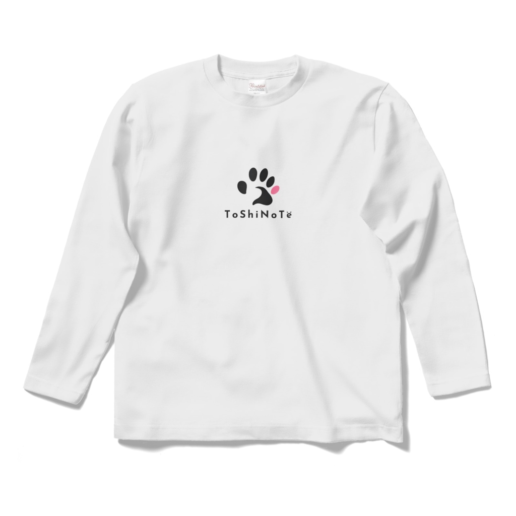 心にトシノテ ロングスリーブTシャツ ホワイト