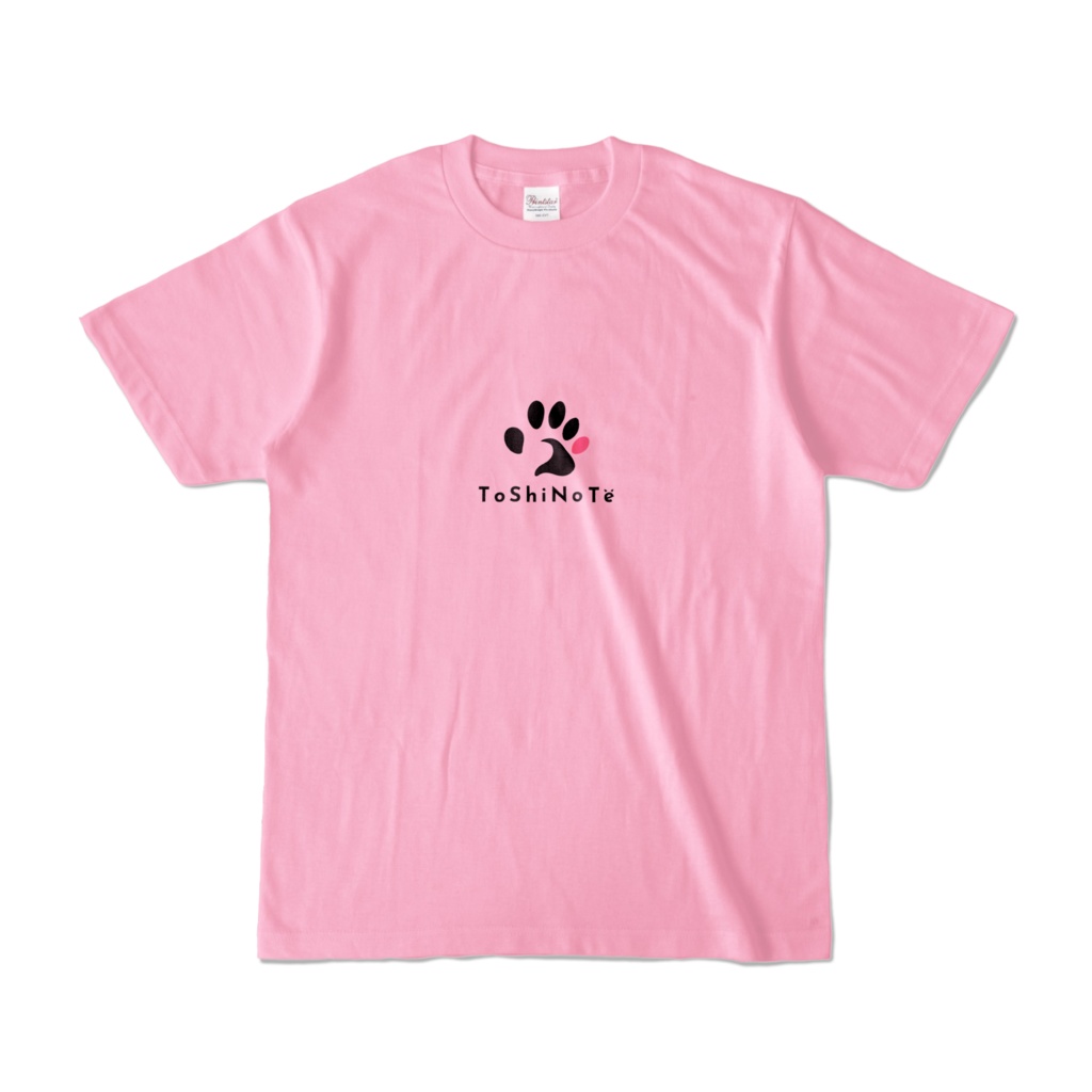心にトシノテ カラーTシャツ ピーチ