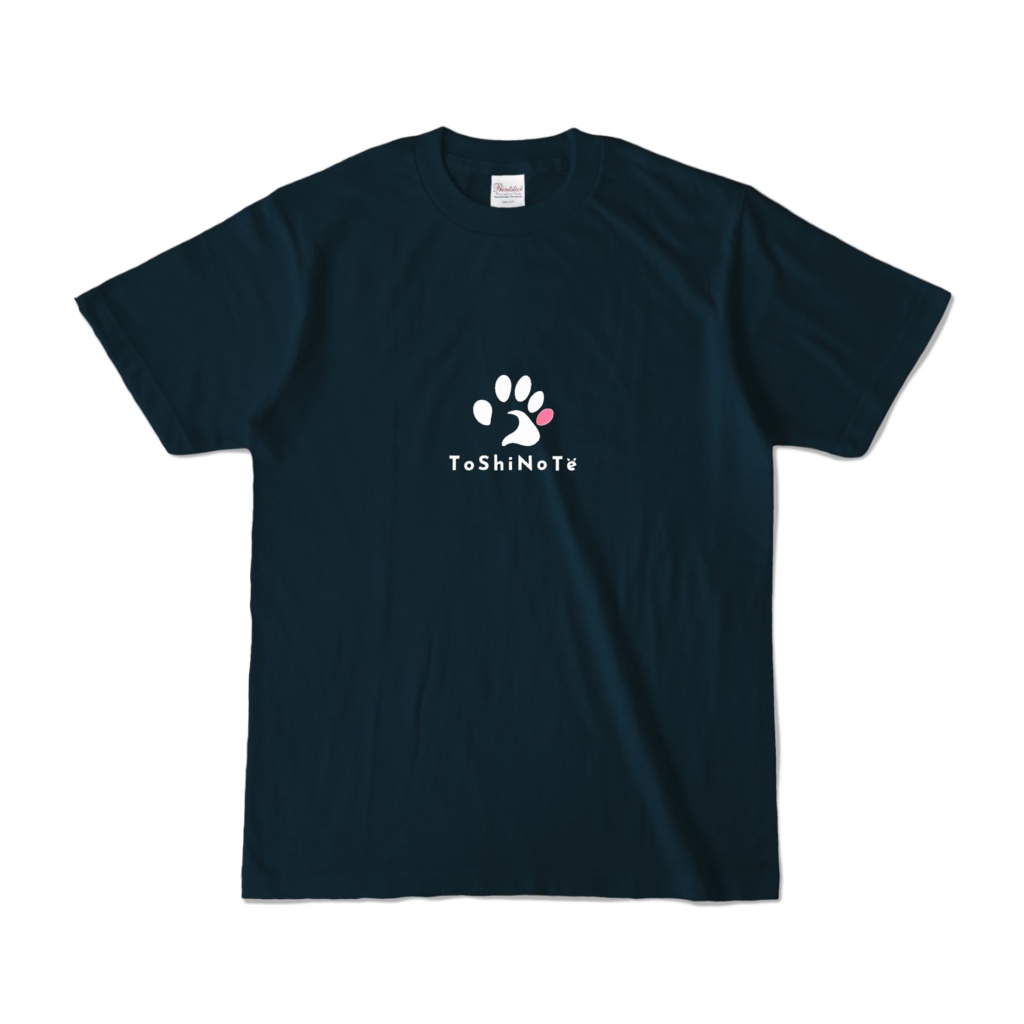 心にトシノテ カラーTシャツ ネイビー