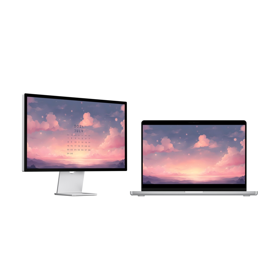 Pastel Sky Oasis ~ Cozy, Simple Wallpapers to Brighten Your Day ~