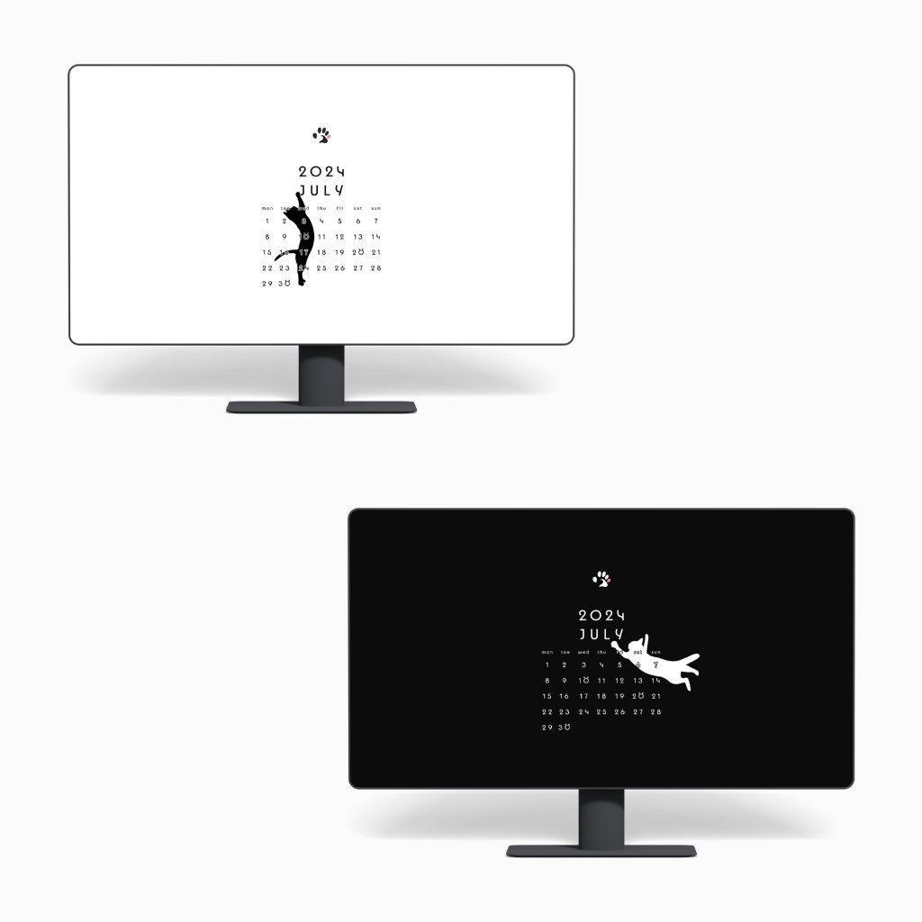 "Day & Night" - Minimal Wallpapers to Tidy Up Your Digital Space