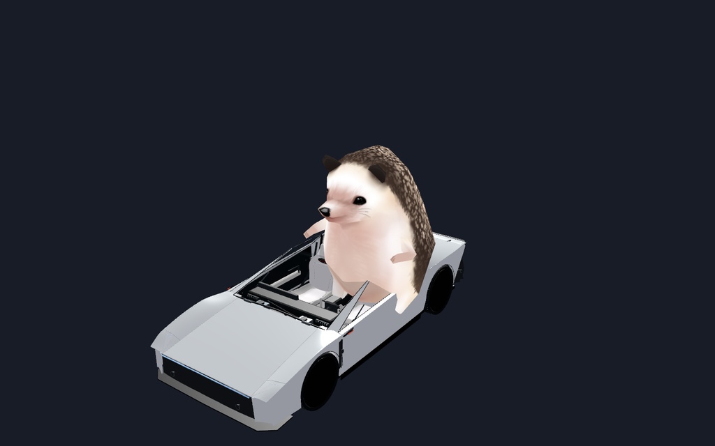 【無料/MA対応】Tesla Roadster|VRChat PCアバター用車両パーツ