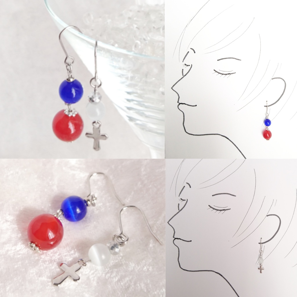 【ヘタリア】北欧国旗モチーフピアス・イヤリング