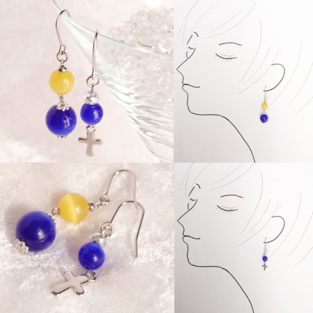 【ヘタリア】北欧国旗モチーフピアス・イヤリング