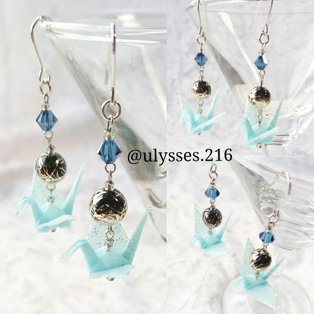 【源氏兄弟】刀剣乱舞イメージ折鶴ピアス・イヤリング