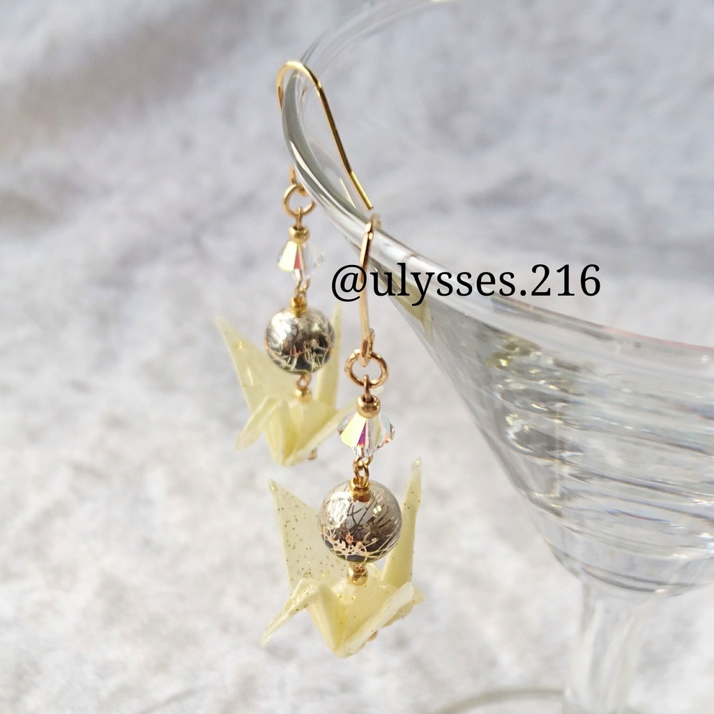 【源氏兄弟】刀剣乱舞イメージ折鶴ピアス・イヤリング