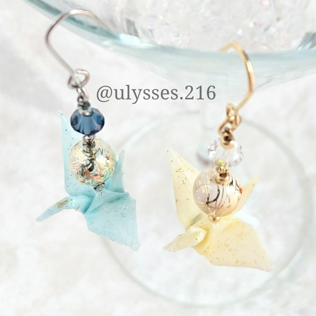 【源氏兄弟】刀剣乱舞イメージ折鶴ピアス・イヤリング