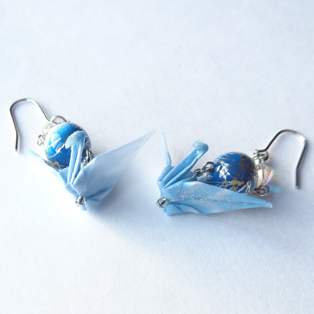 【大和守安定・軽装】刀剣乱舞イメージ折鶴ピアス・イヤリング