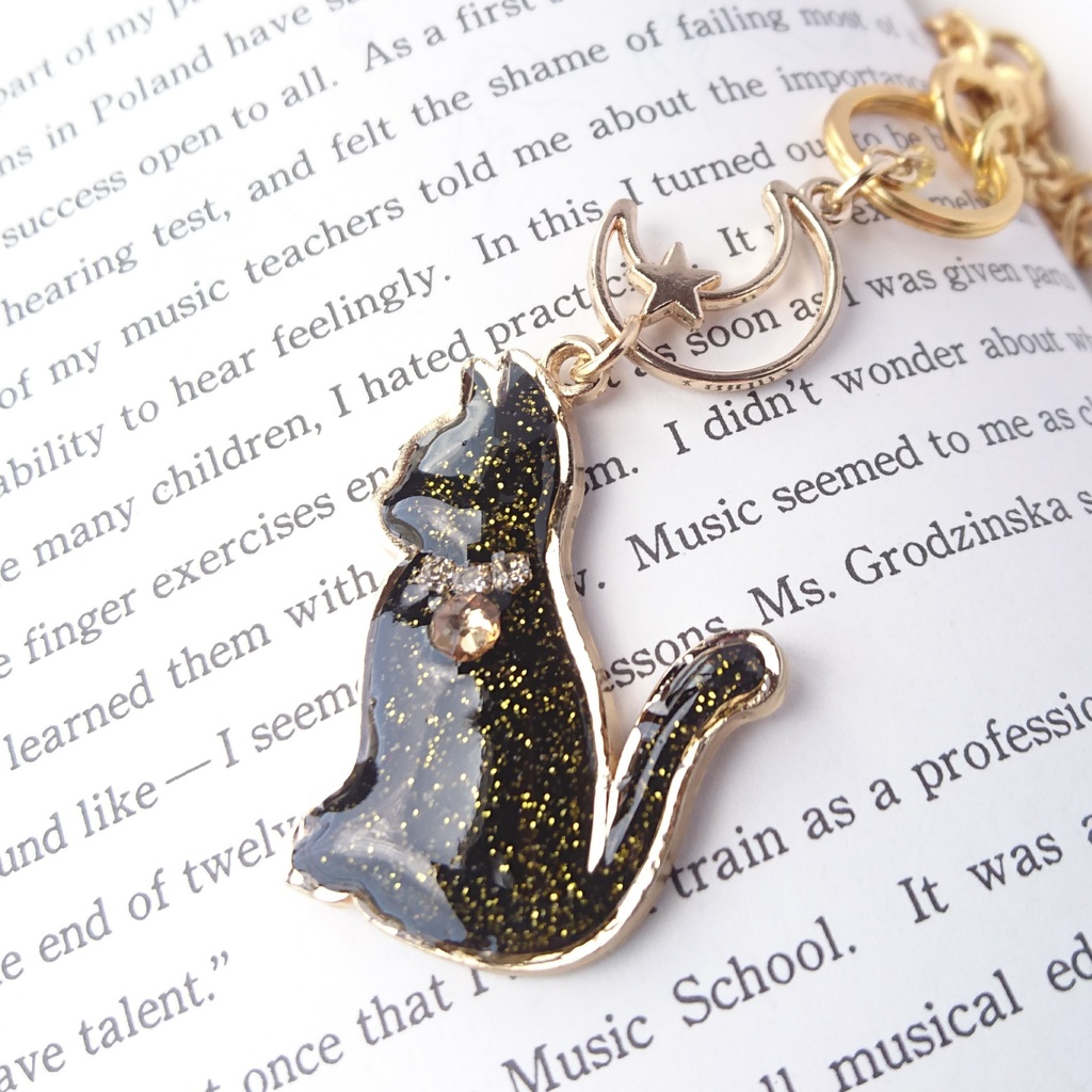 【伊達組カラー】おすわり猫のバックチャーム