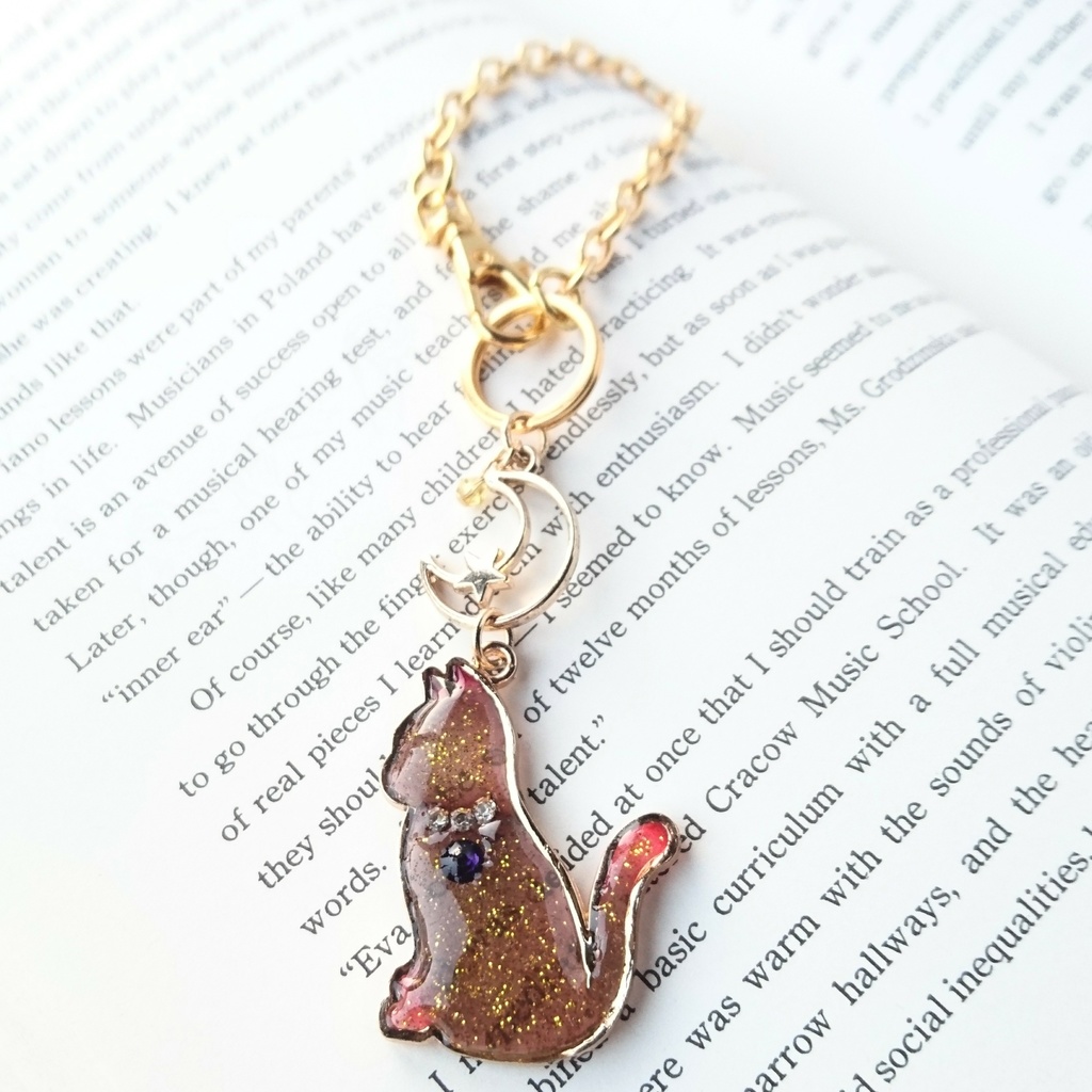 【伊達組カラー】おすわり猫のバックチャーム