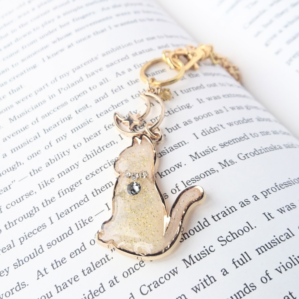 【伊達組カラー】おすわり猫のバックチャーム