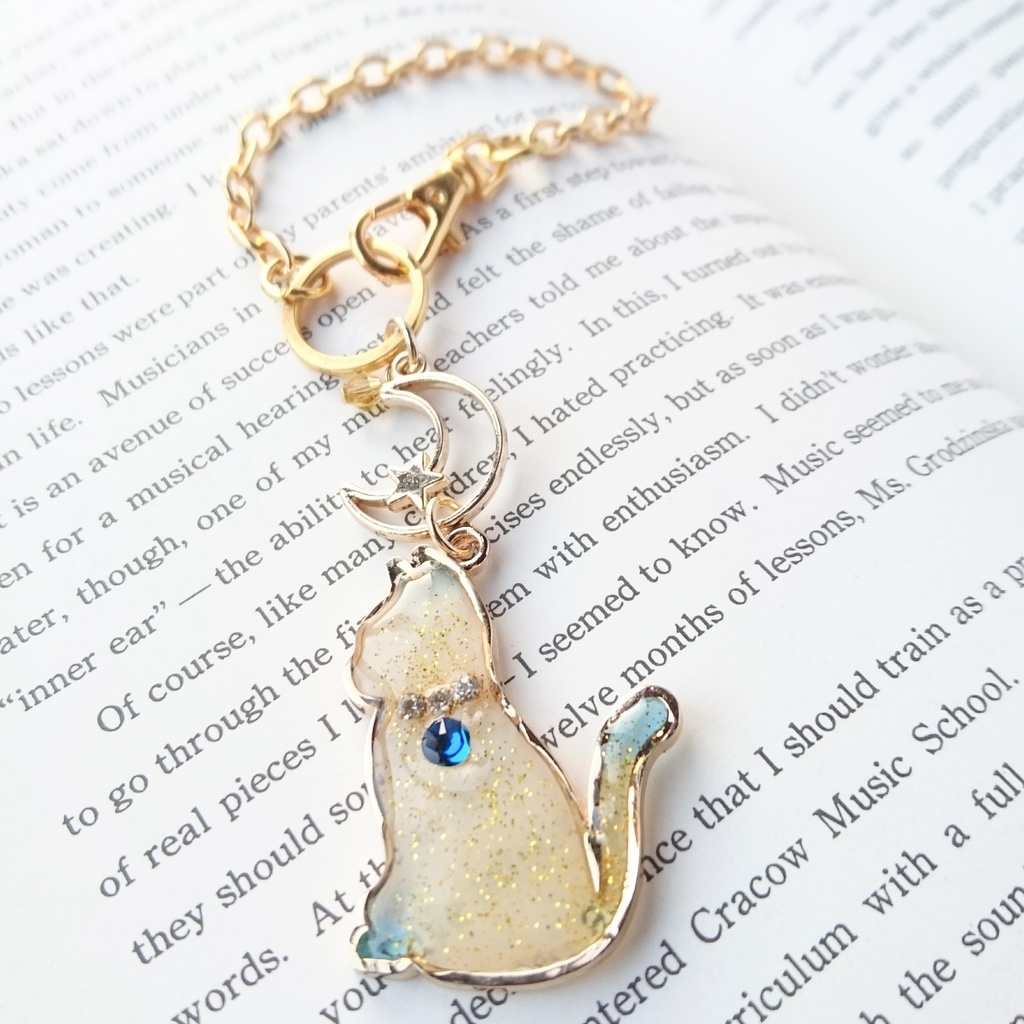 【伊達組カラー】おすわり猫のバックチャーム