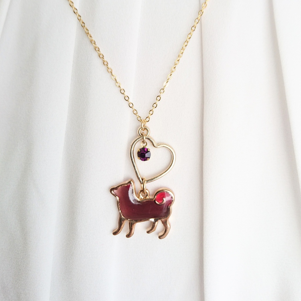 【伊達組カラー】子犬のネックレス