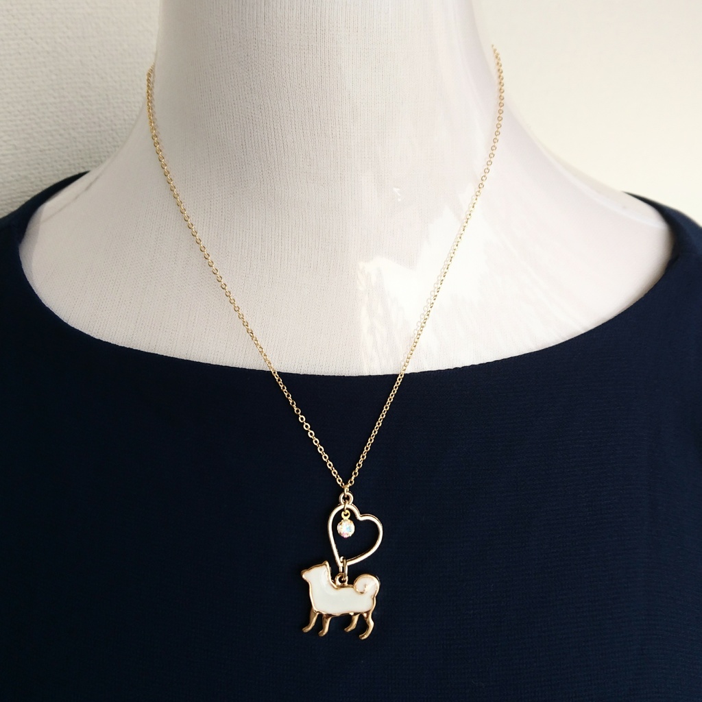 【伊達組カラー】子犬のネックレス