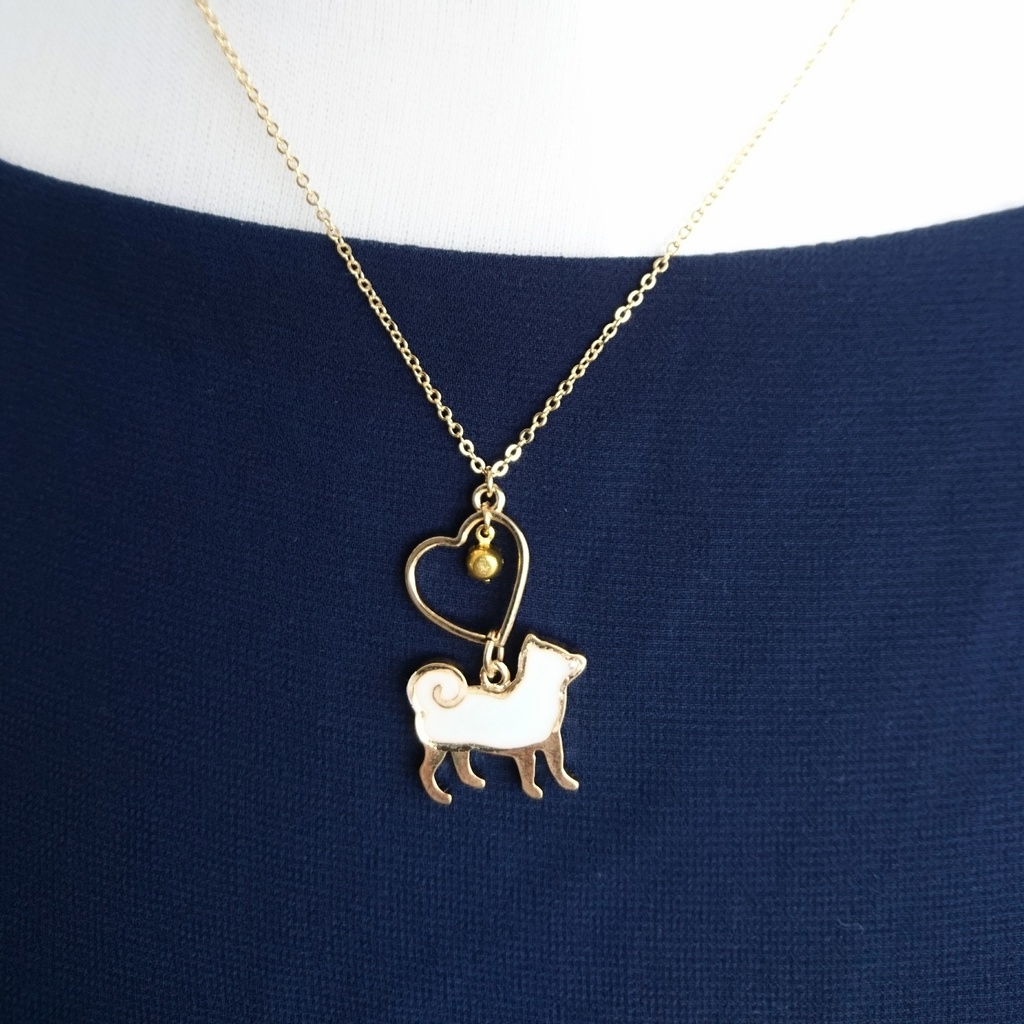 【伊達組カラー】子犬のネックレス