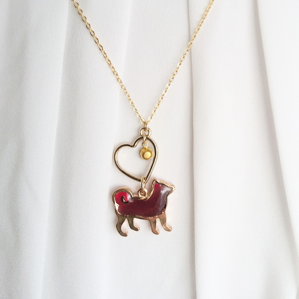 【伊達組カラー】子犬のネックレス