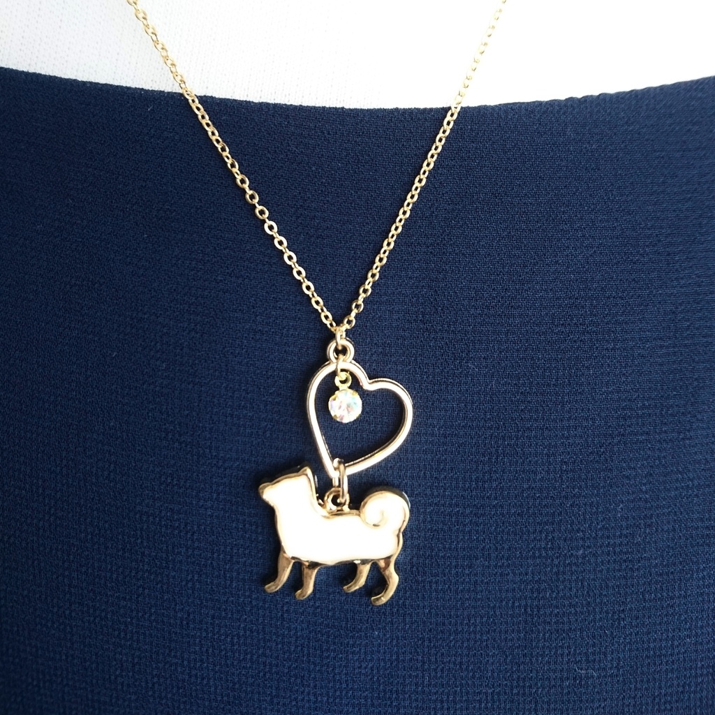 【伊達組カラー】子犬のネックレス