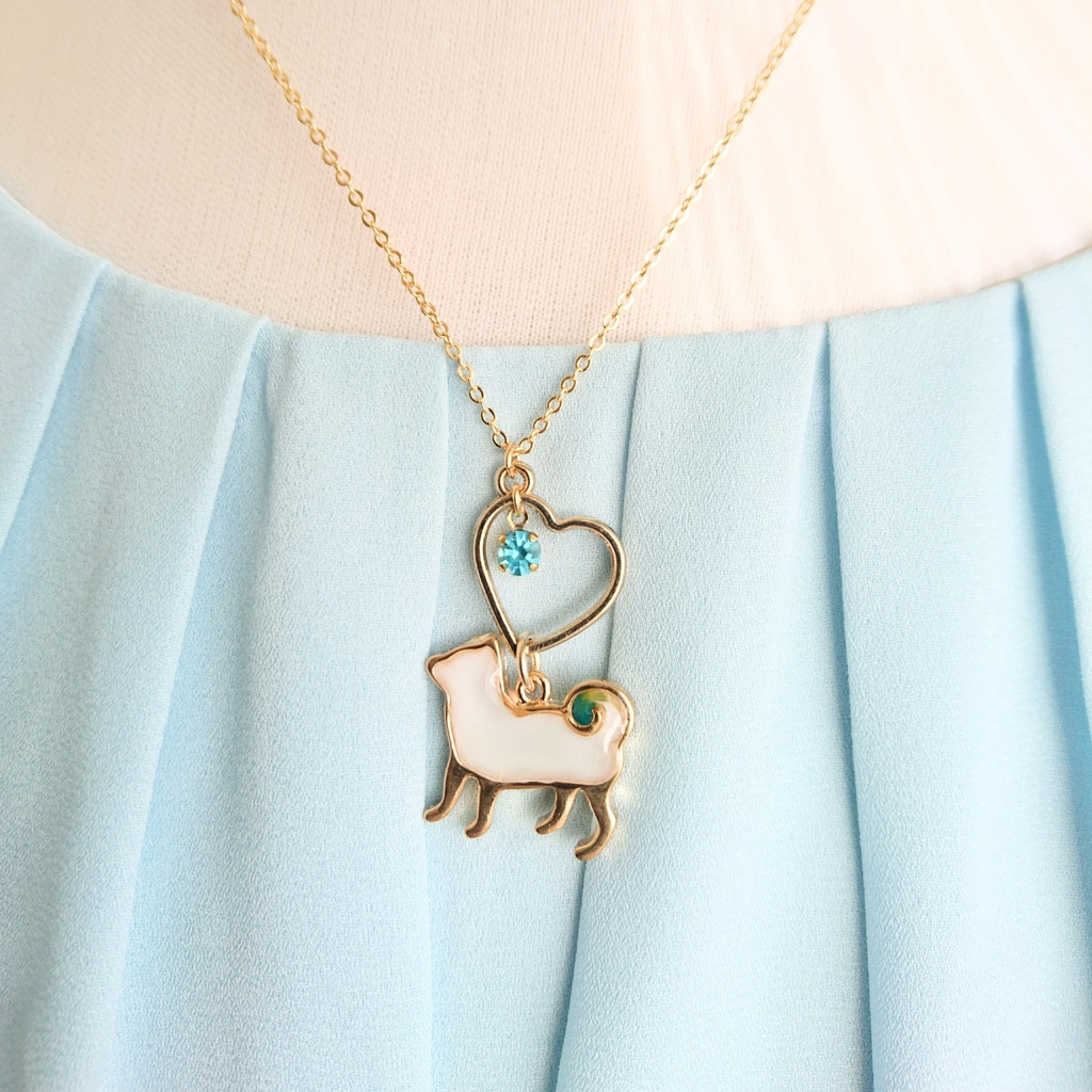 【伊達組カラー】子犬のネックレス