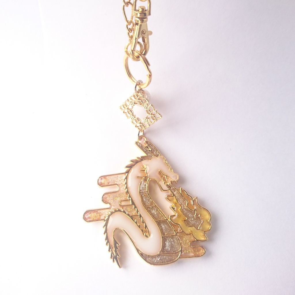 【伊達組カラー】龍の大きめバックチャーム