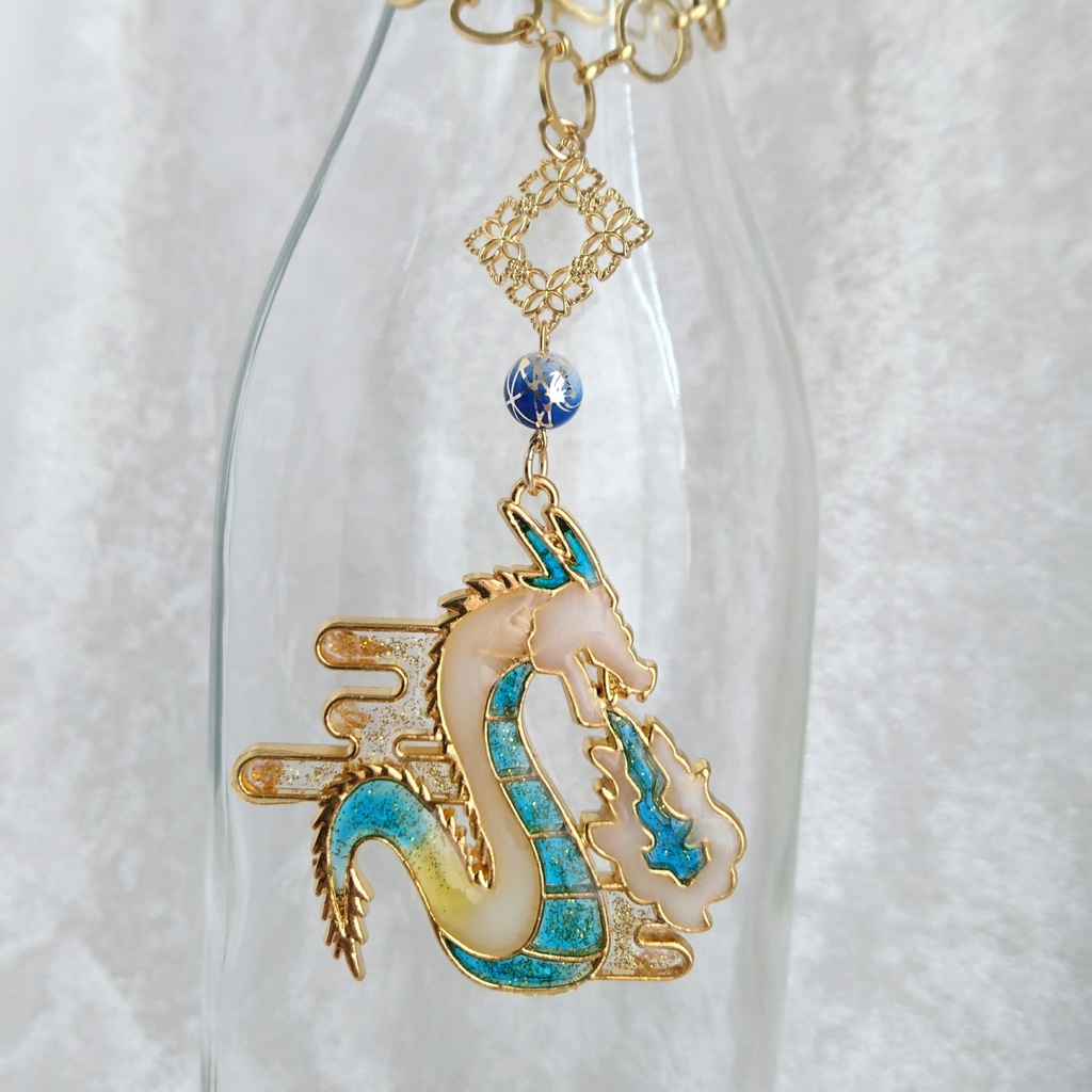 【伊達組カラー】龍の大きめバックチャーム