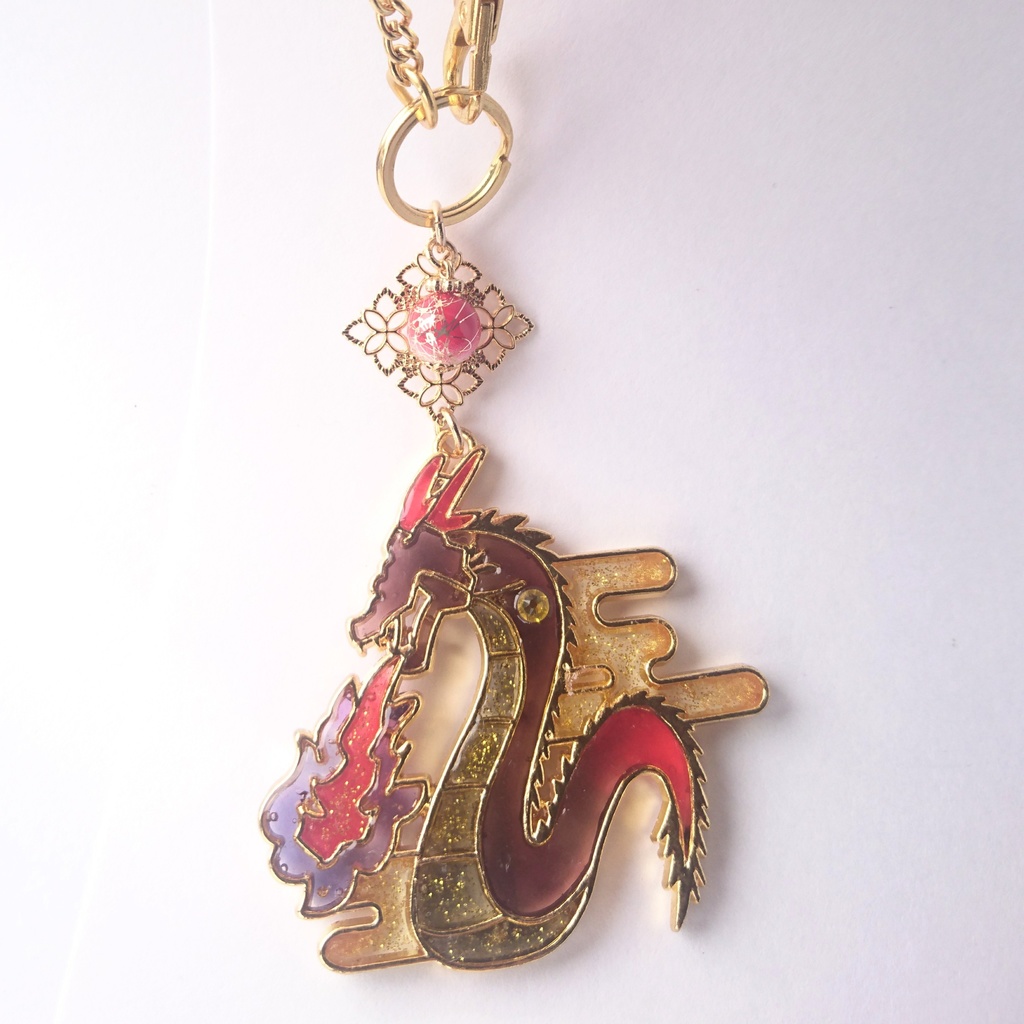 【伊達組カラー】龍の大きめバックチャーム