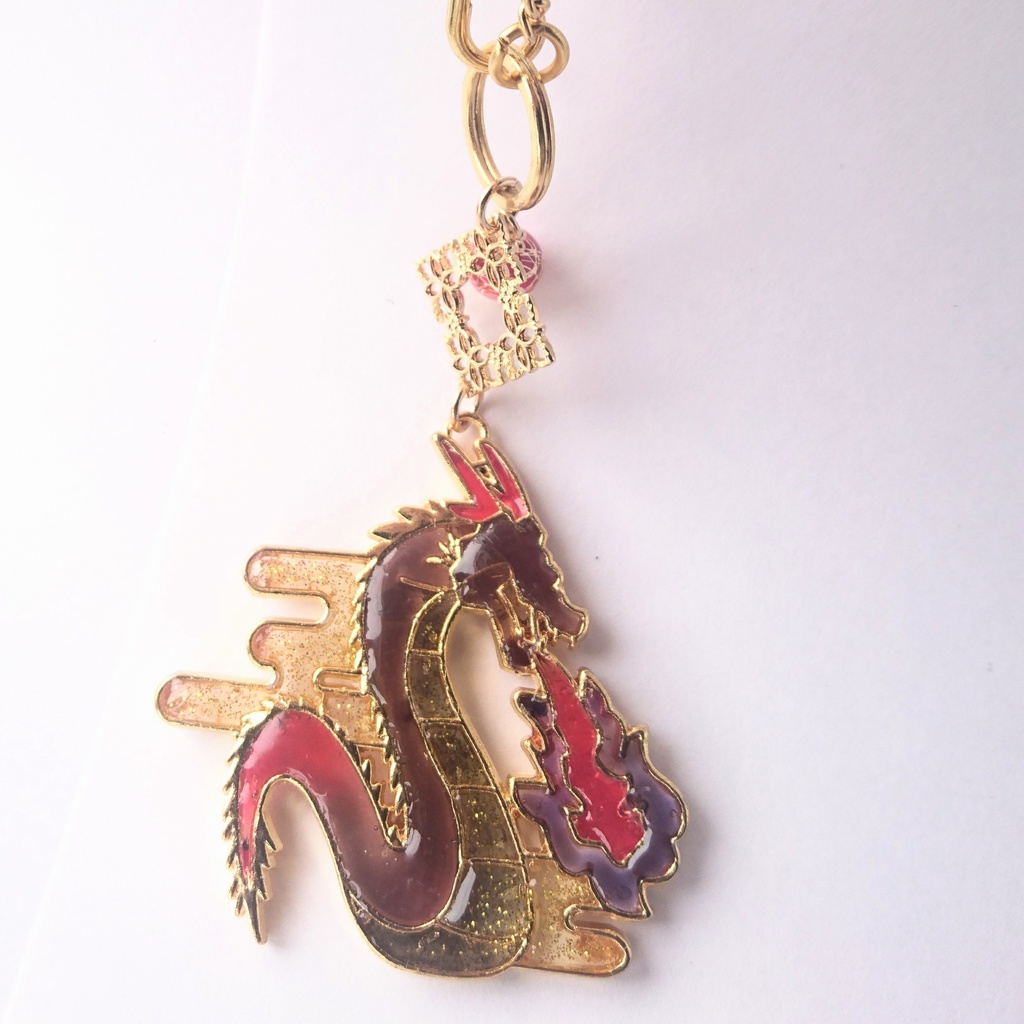 【伊達組カラー】龍の大きめバックチャーム