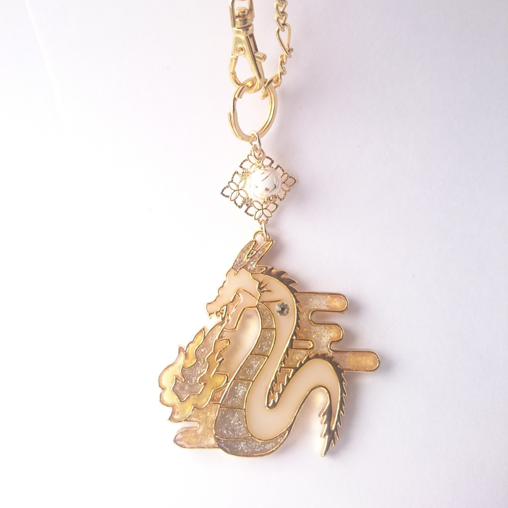 【伊達組カラー】龍の大きめバックチャーム