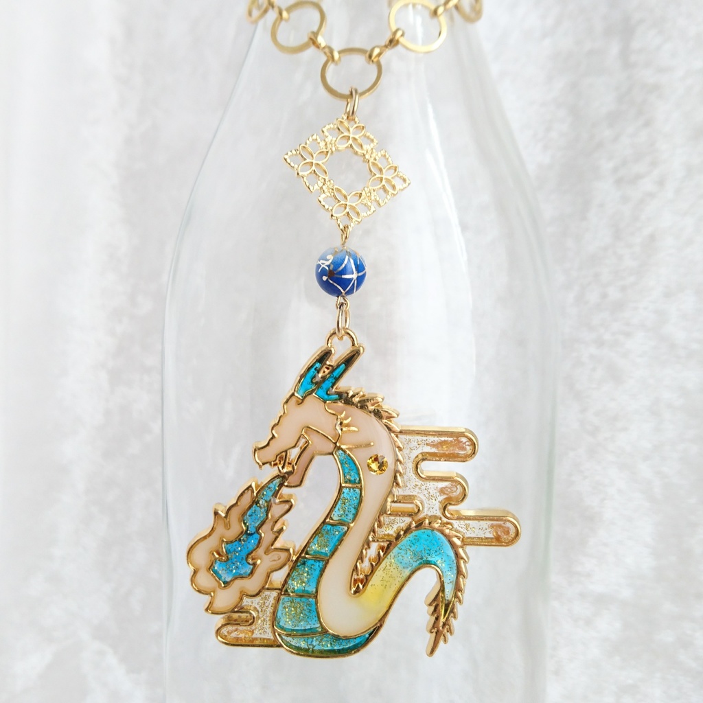 【伊達組カラー】龍の大きめバックチャーム