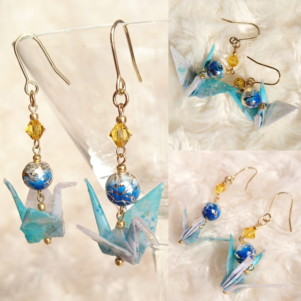 【伊達】刀剣乱舞 イメージ 折鶴ピアス・イヤリング