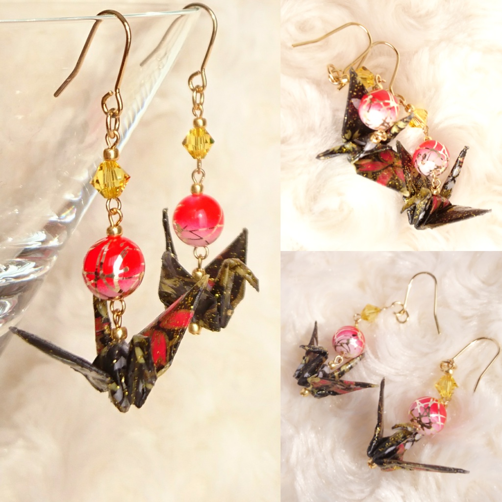 【伊達】刀剣乱舞 イメージ 折鶴ピアス・イヤリング