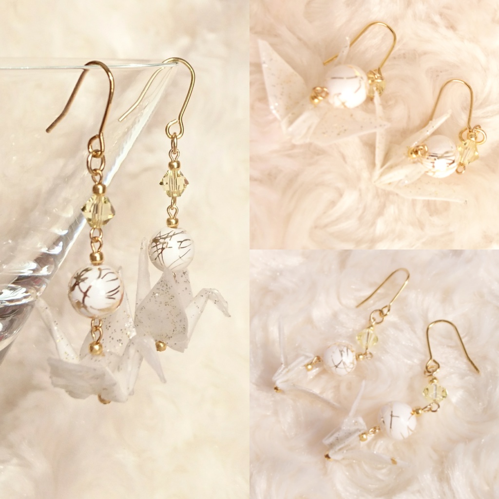 【伊達】刀剣乱舞 イメージ 折鶴ピアス・イヤリング