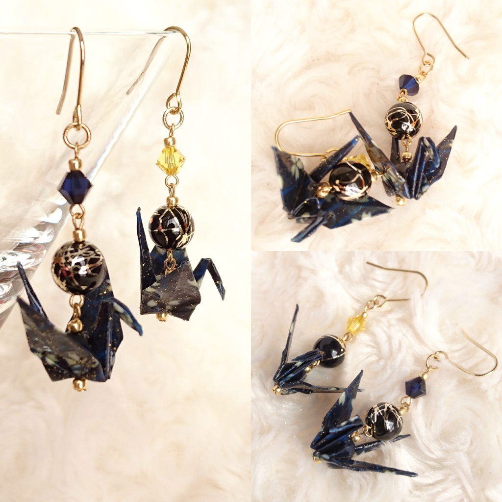 【伊達】刀剣乱舞 イメージ 折鶴ピアス・イヤリング