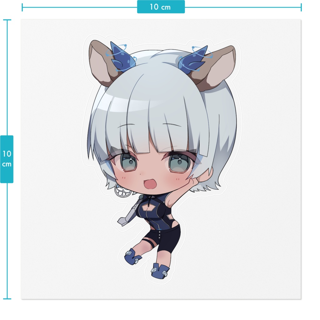 ステッカー - 100 x 100 (mm) ①