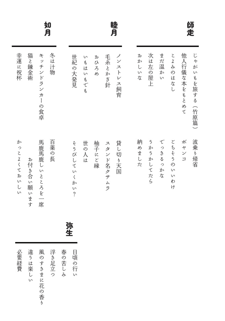 むらくもやま日記 はんとしぶん 2023-2024