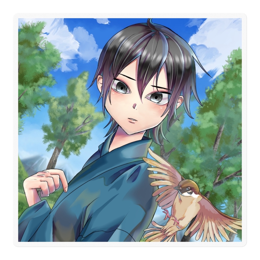 個展記念ステッカー