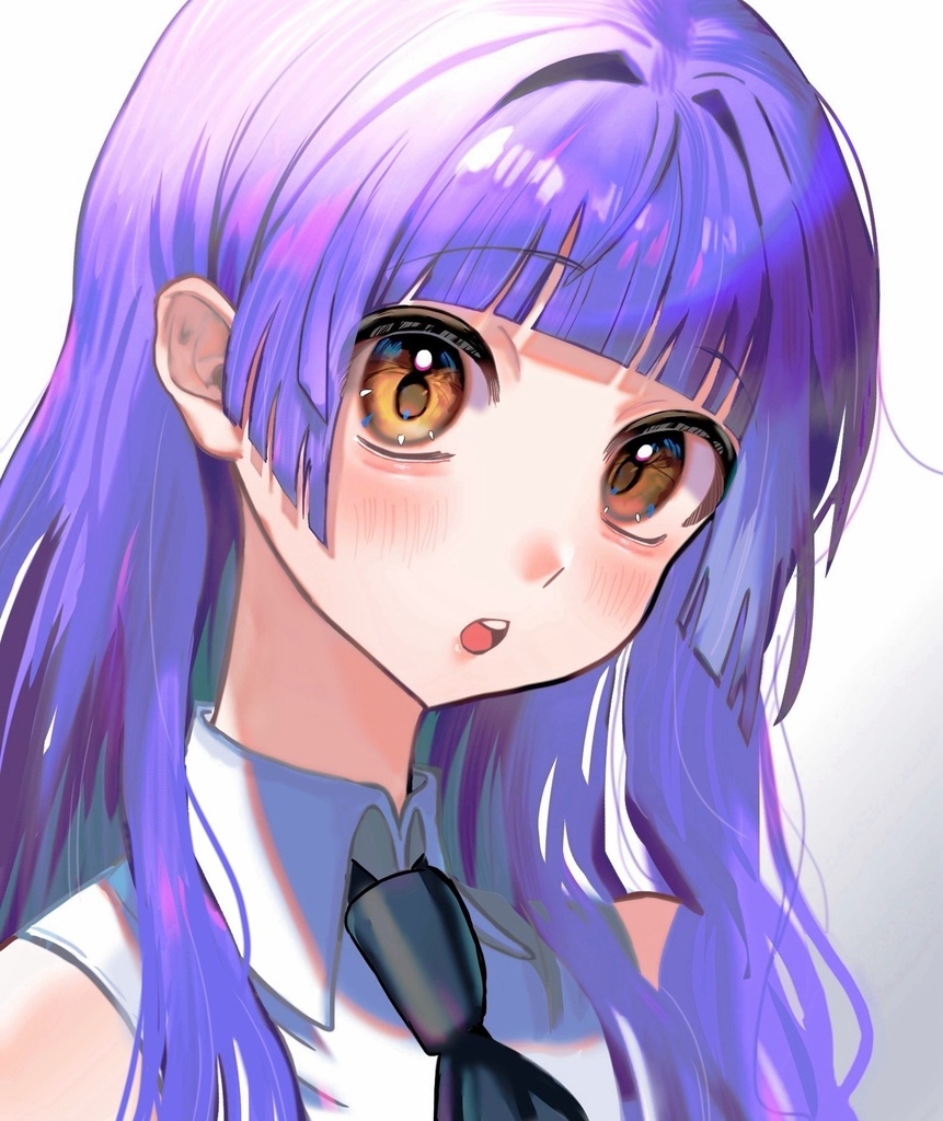 ステッカー(100×100mm)女の子オリジナル