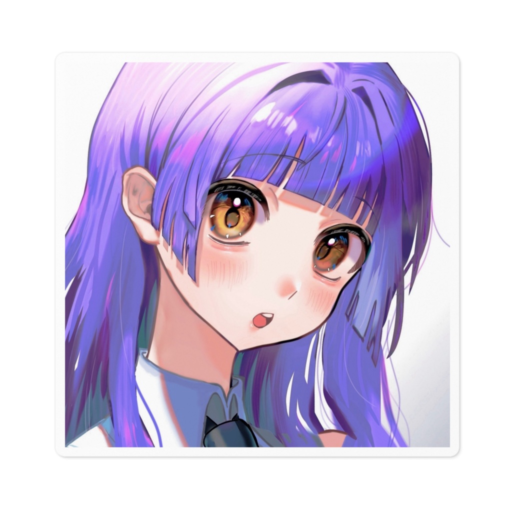 ステッカー(100×100mm)女の子オリジナル