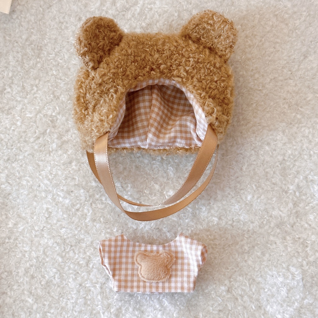 くま帽子シャツ2点セット/くまシャツ2枚セット