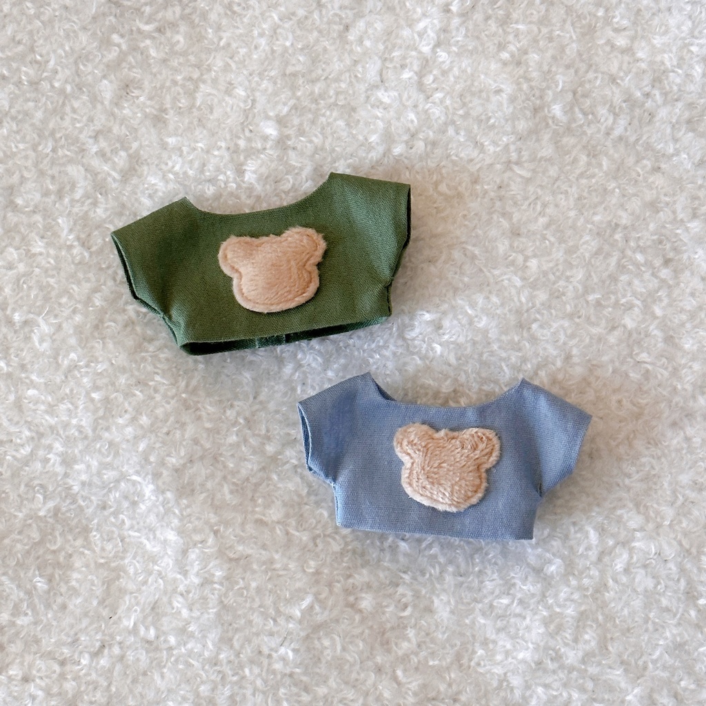 くま帽子シャツ2点セット/くまシャツ2枚セット