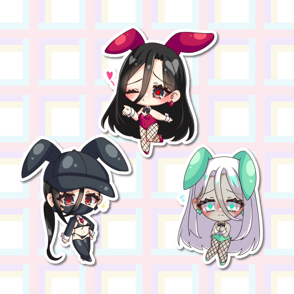 バニーYiXiアクキー3個セット