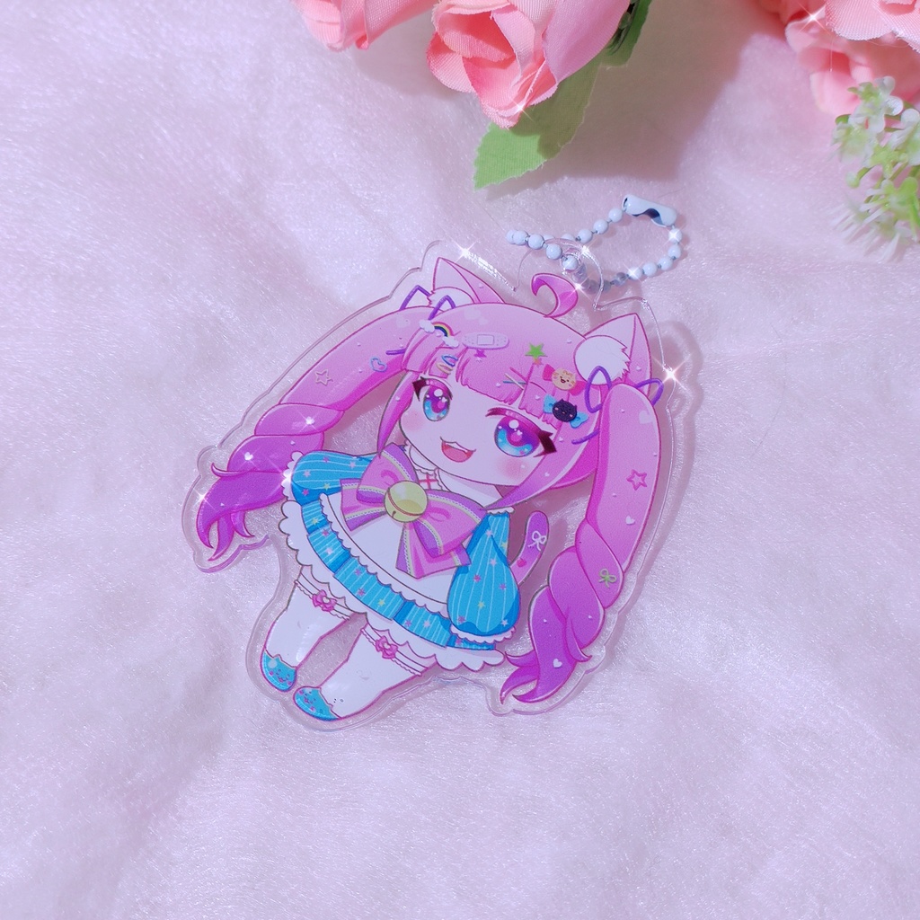 猫飼らいとアクリルキーホルダーA(両面印刷)