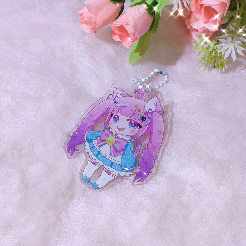 猫飼らいとアクリルキーホルダーA(両面印刷)