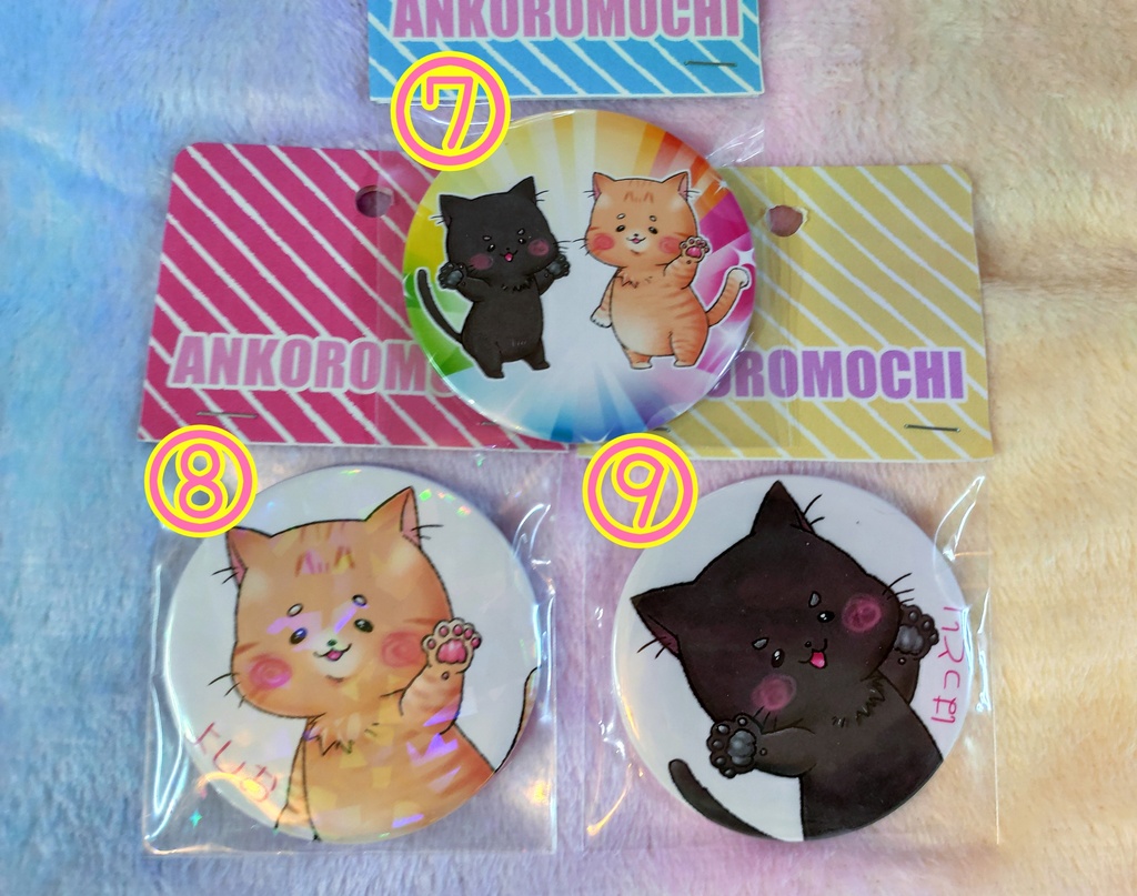 【新作】あんころもち缶バッジシリーズ