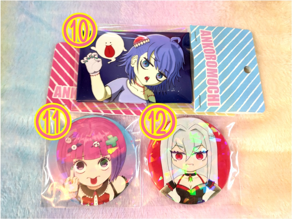 【新作】あんころもち缶バッジシリーズ